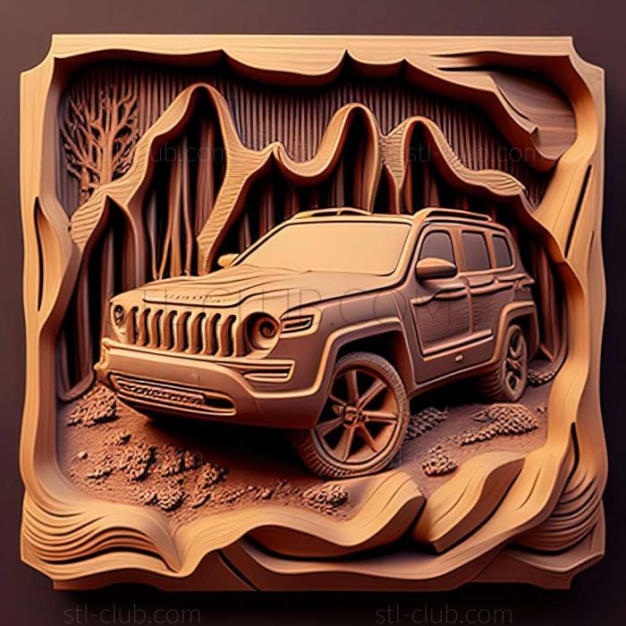 3D мадэль Jeep Cherokee SJ (STL)